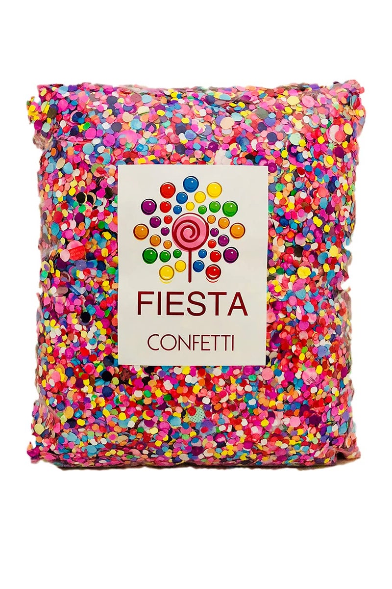 Fiesta Brands Fiesta Confetti.Value Mexican Colorful Paper Confetti. Jumbo Bag .95lb/425gr. - Image 1